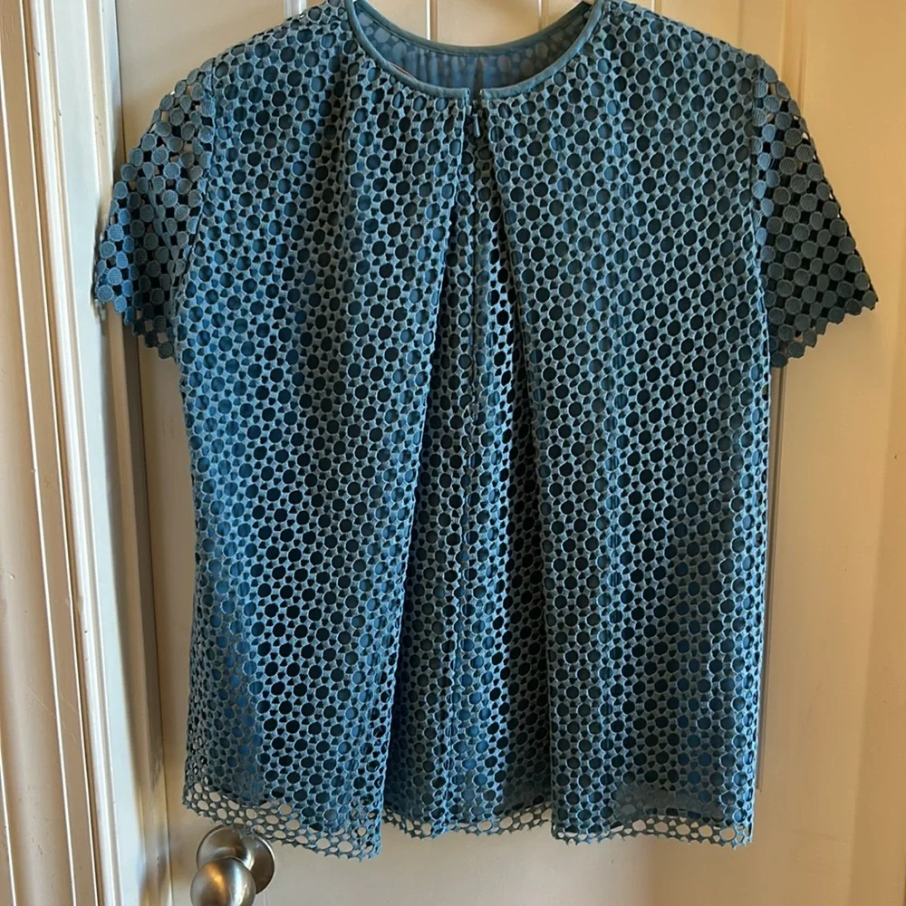 Tory Burch Crescent Guipure Lace Tee